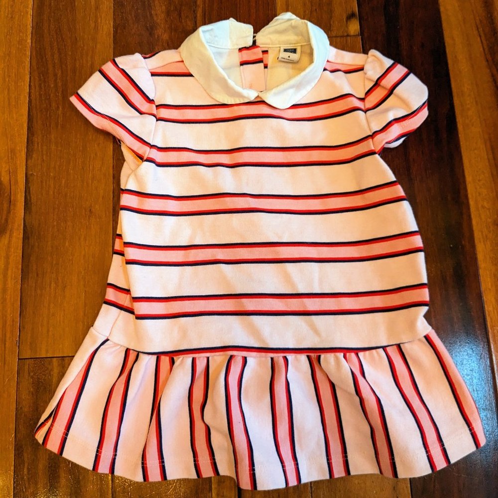 Janie and Jack 4T Striped Ponte Peplum Top
